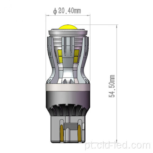 7443 T20 W21/5W LUZ DE FREIO DE CARRO LED